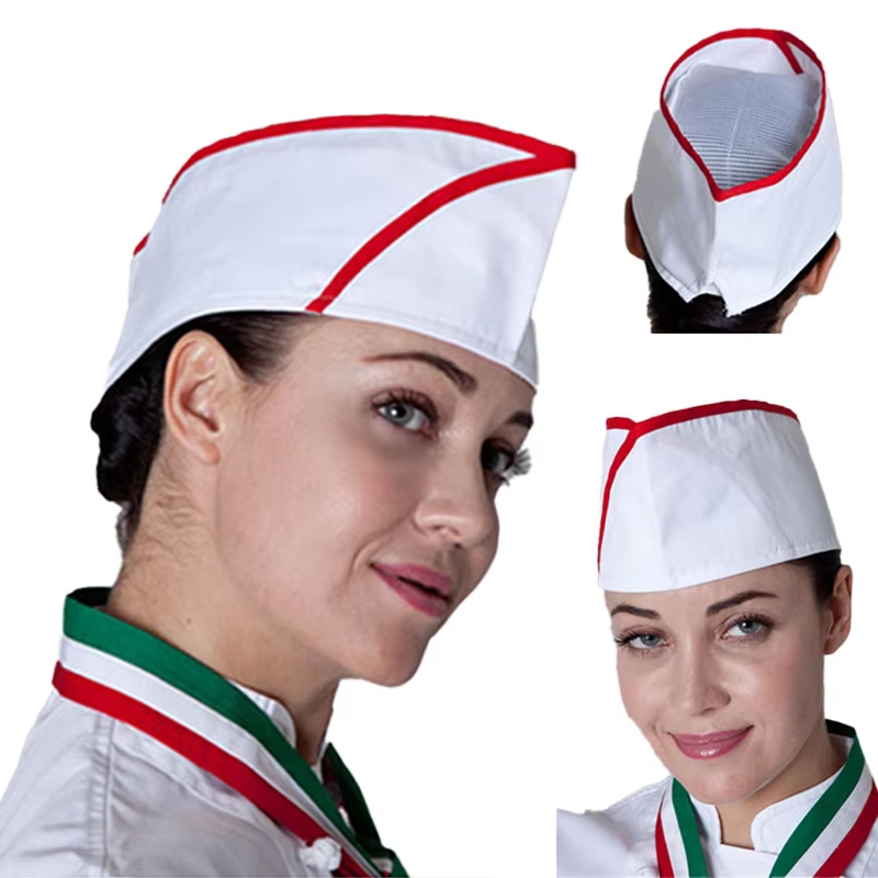 Snapback Hat Flat - Cappello da Chef per Catering, Berretto