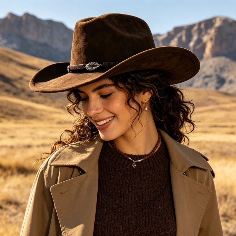 Fedora Hat Wool - Cappello Panama in Feltro di Lana