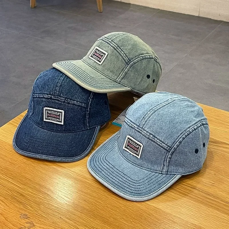Corduroy Cap 5 Panel - Cappelli da Baseball Vintage in Denim