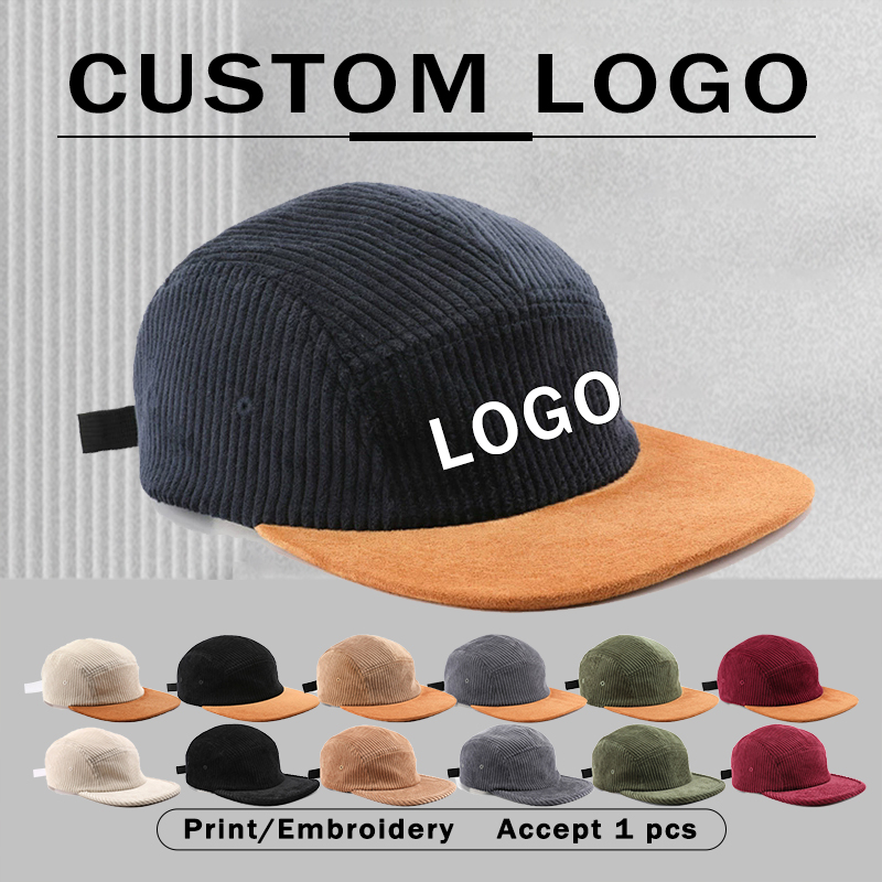 Corduroy Cap 5 Panel - Nuovi Cappellini da Baseball a 5