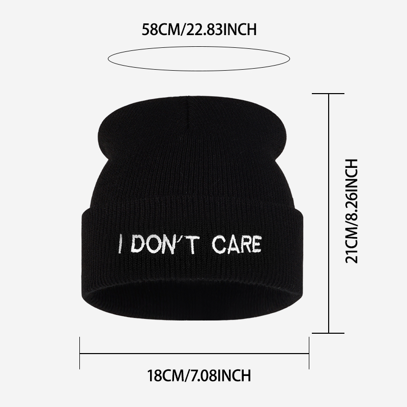 I DON'T CARE Berretto a Maglia - Beanie Cuffed Knit recensione e prezzo
